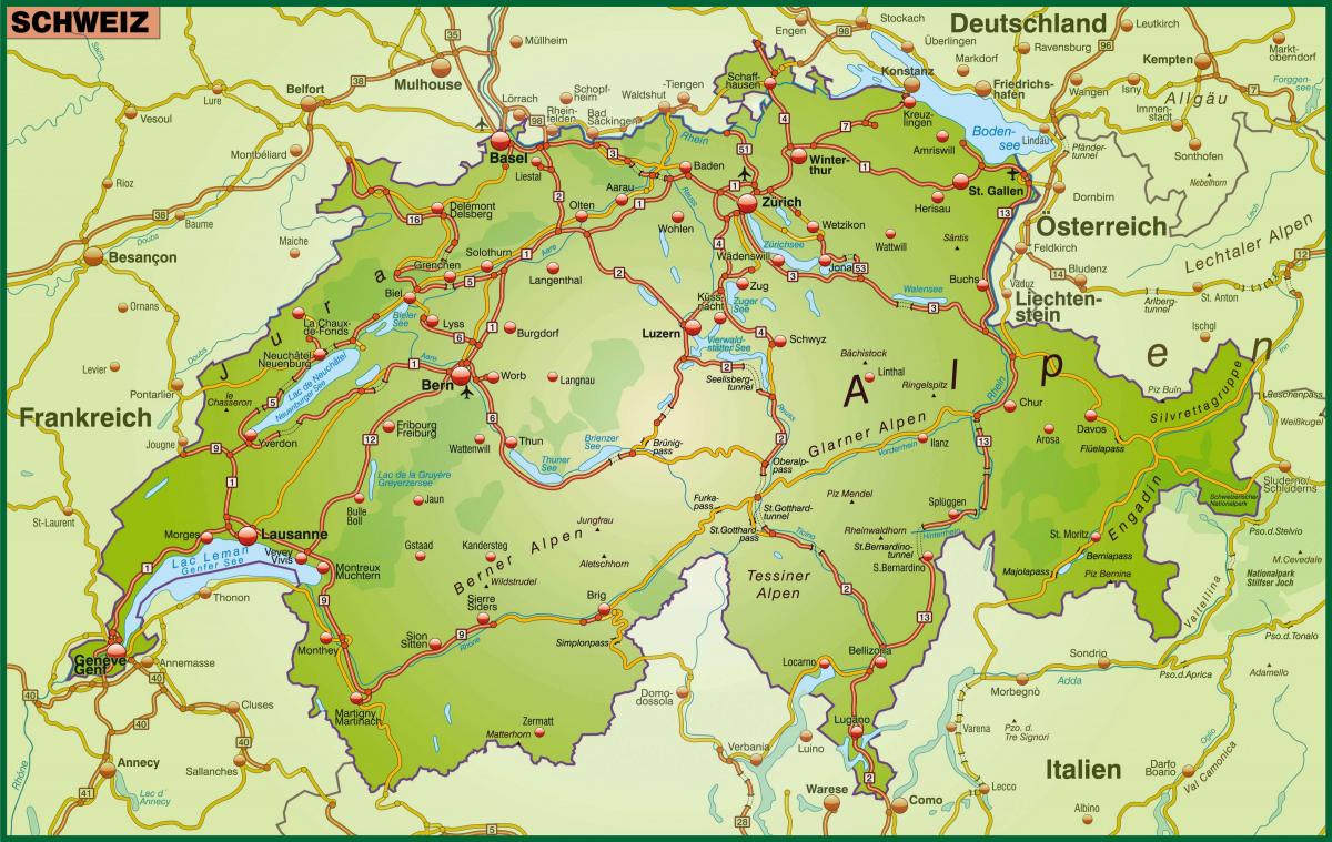 kart over gaten kart over basel sveits
