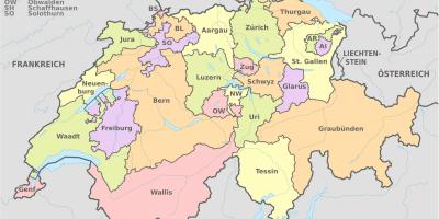 Basel kart over sveits