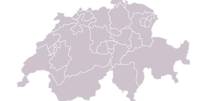 Kart over blanke kart over sveits