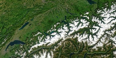Kart over sveits satellitt
